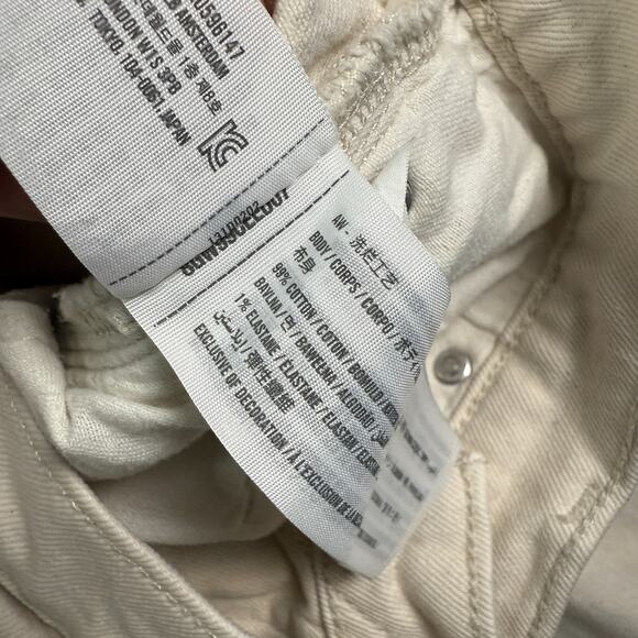 Abercrombie & Fitch Jeans Mens 29x30 Cream Vintage 90s Straight Stretch - Picture 7 of 12